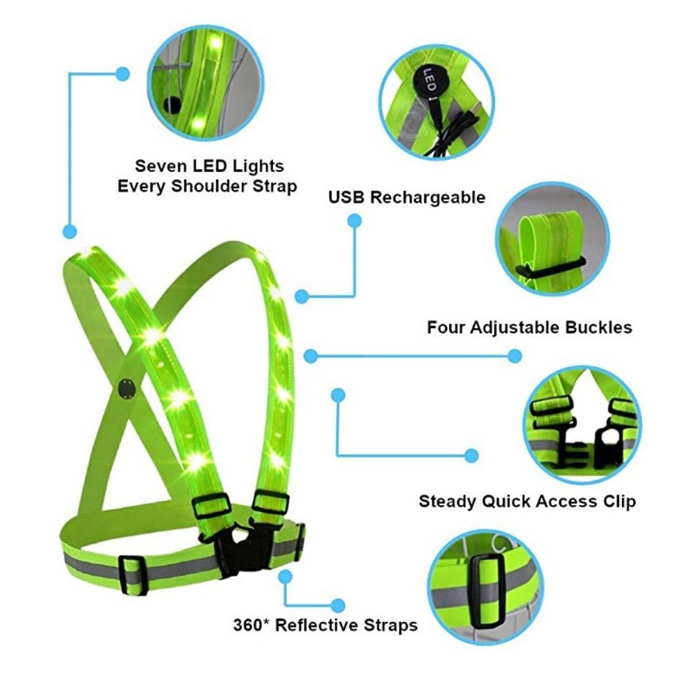 Nuovo Gilet di Sicurezza LED i - Cycling Gear Vest recensione e prezzo